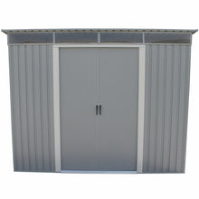 DuraMax 8'x6' Eco Pent Roof Shed with Skylight Light Gray