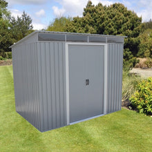 DuraMax 8'x6' Eco Pent Roof Shed with Skylight Light Gray