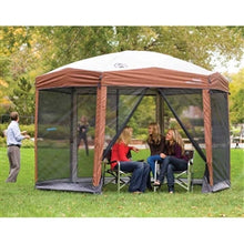 12ft x 10ft Hexagon Canopy Gazebo with Removable Insect Screen