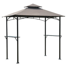 8-Ft x 5-Ft Steel Frame Outdoor Grilling Gazebo with Vent Top Canopy
