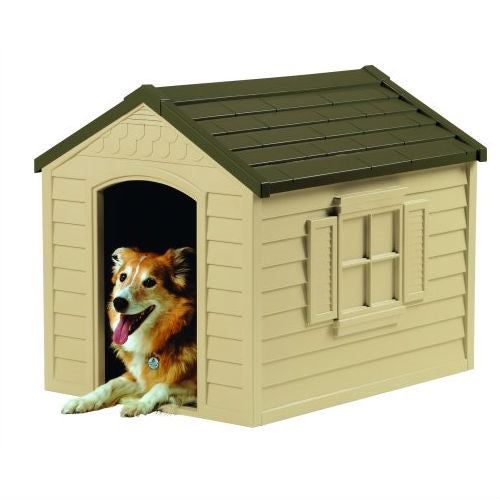 Medium Size Outdoor Resin Construction Snap Together Dog House – DIY ...