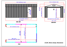 DuraMax Imperial Metal Garage Building White with Brown Trim