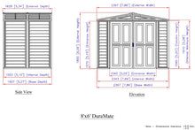 DuraMax 8'x5.5' DuraMate Vinyl Shed  w/Wide Double Doors