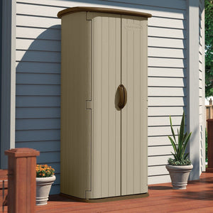 Storage Shed - Double Wall Resin Outdoor Tool Storage Shed 70.5"H X 32.25"W X 26.5"D