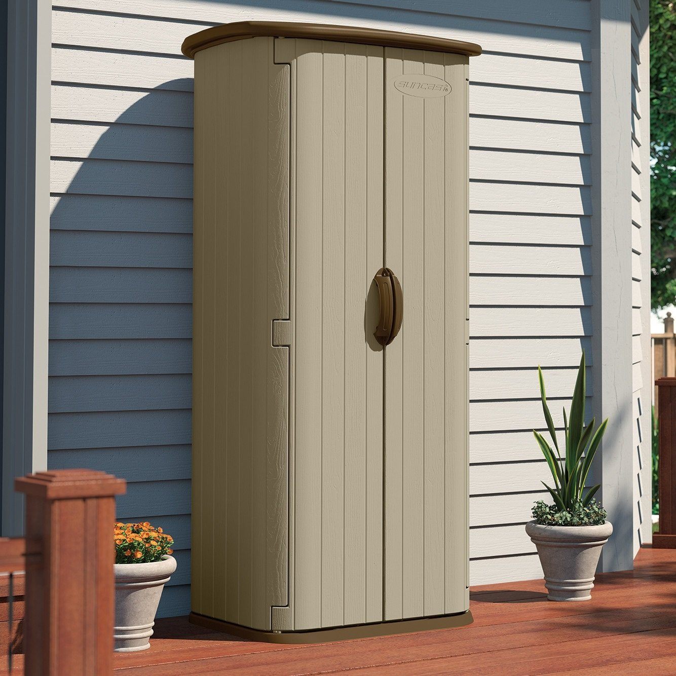 Storage Shed - Double Wall Resin Outdoor Tool Storage Shed 70.5